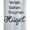 Vinyl Schrift Verleih Deinen..   schwarz