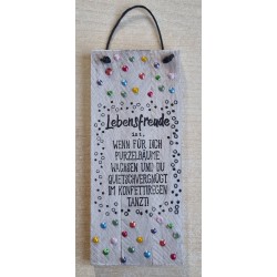 Mini Schild Lebensfreude.....