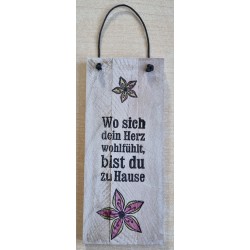 Mini Schild Wo sich Dein Herz.....