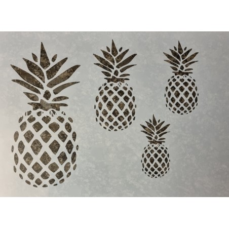 Schablone Ananas