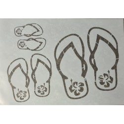 Schablone Flip Flops