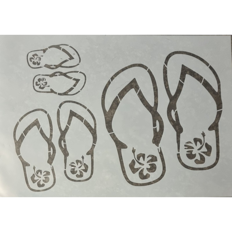 Schablone Flip Flops