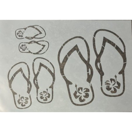Schablone Flip Flops