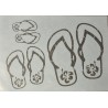 Schablone Flip Flops