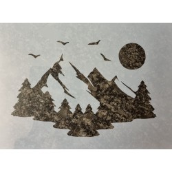 Schablone  Berge