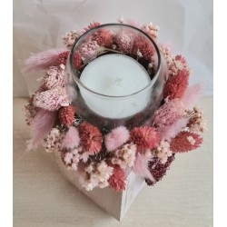 Teelicht Trockenblumen