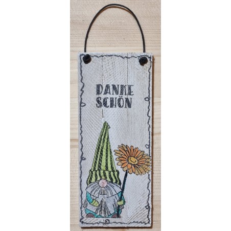 Mini Schild Danke Schön/Wichtel