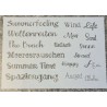 Schablone diverse Wörter