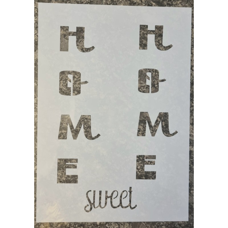 Schablone Home sweet Home