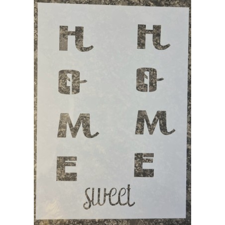 Schablone Home sweet Home