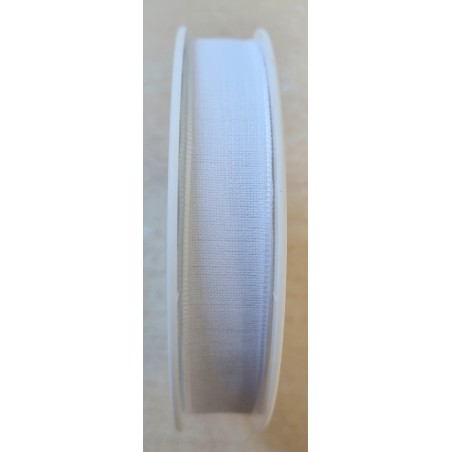 Dekoband in Leinenoptik weiss