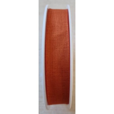 Dekoband in Leinenoptik cognac