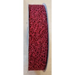 Dekoband bordeaux metallic