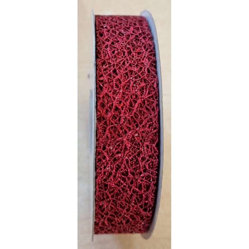 Dekoband bordeaux metallic