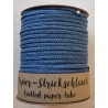 Papier-Strickschlauch blau