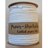 Papier-Strickschlauch weiss