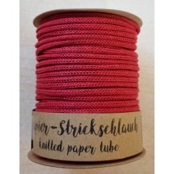 Papier-Strickschlauch rot