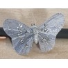 Schmetterling mit Clip silber