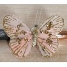 Schmetterling mit Clip lachs