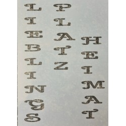 Schablone Lieblingsplatz/Heimat