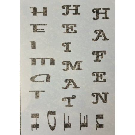 Schablone Heimathafen