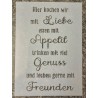 Schablone Liebe/Appetit