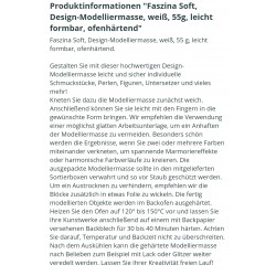 Modelliermasse Faszina Soft weiss