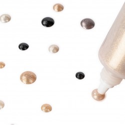 Perlen Pens weiss/creme/taupe/schwarz