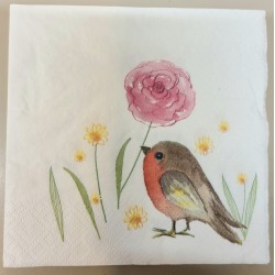 Serviette Vogel