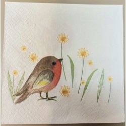 Serviette Vogel
