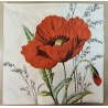 Serviette Mohnblume rot