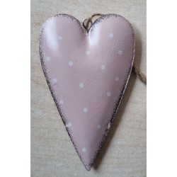 Metall Herz rosa