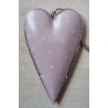 Metall Herz rosa