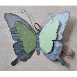 Metall Schmetterling hellgrün