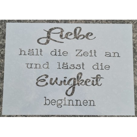 Schablone Liebe/Ewigkeit