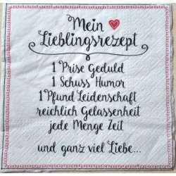Serviette "Mein Lieblingsrezept"