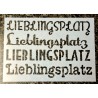 Schablone Lieblingsplatz