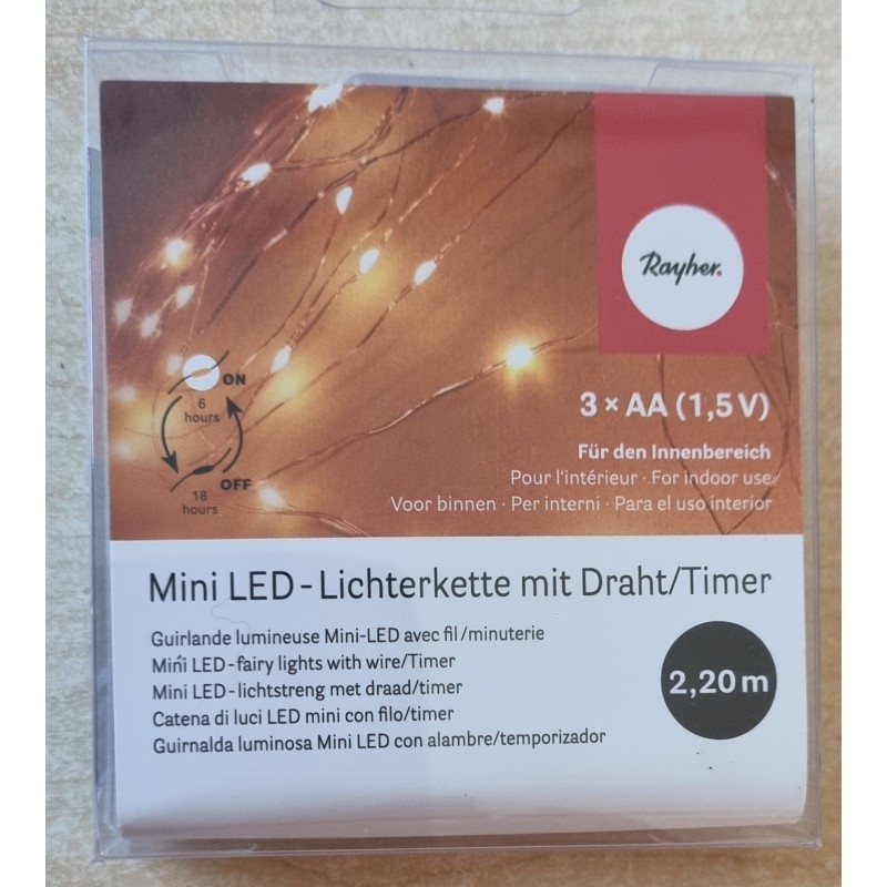 Mini Led-Lichterkette warmweiss
