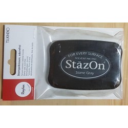 Stempelkissen Stein Grau