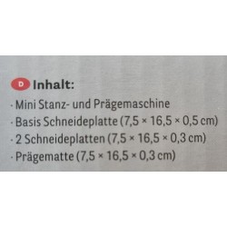 Mini Stanz und Prägemaschine