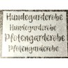 Schablone Hundegarderobe/Pfotenparkplatz