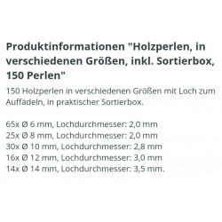 Holz Perlen Set