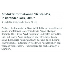 Kristall Eis irisierender Lack