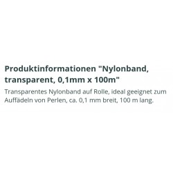 Nylonband transparent