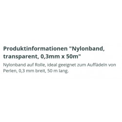 Nylonband transparent