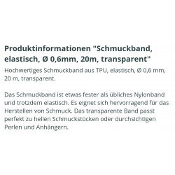 Schmuckband elastisch transparent