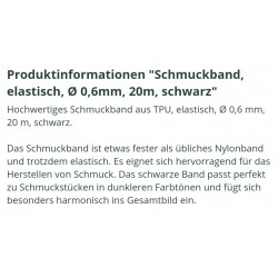 Schmuckband elastisch schwarz