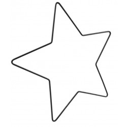 Metall Stern schwarz