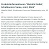 Schablonier Creme Metallic Relief mint