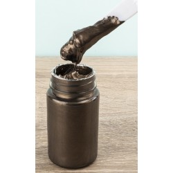 Schablonier Creme Metallic Relief bronze